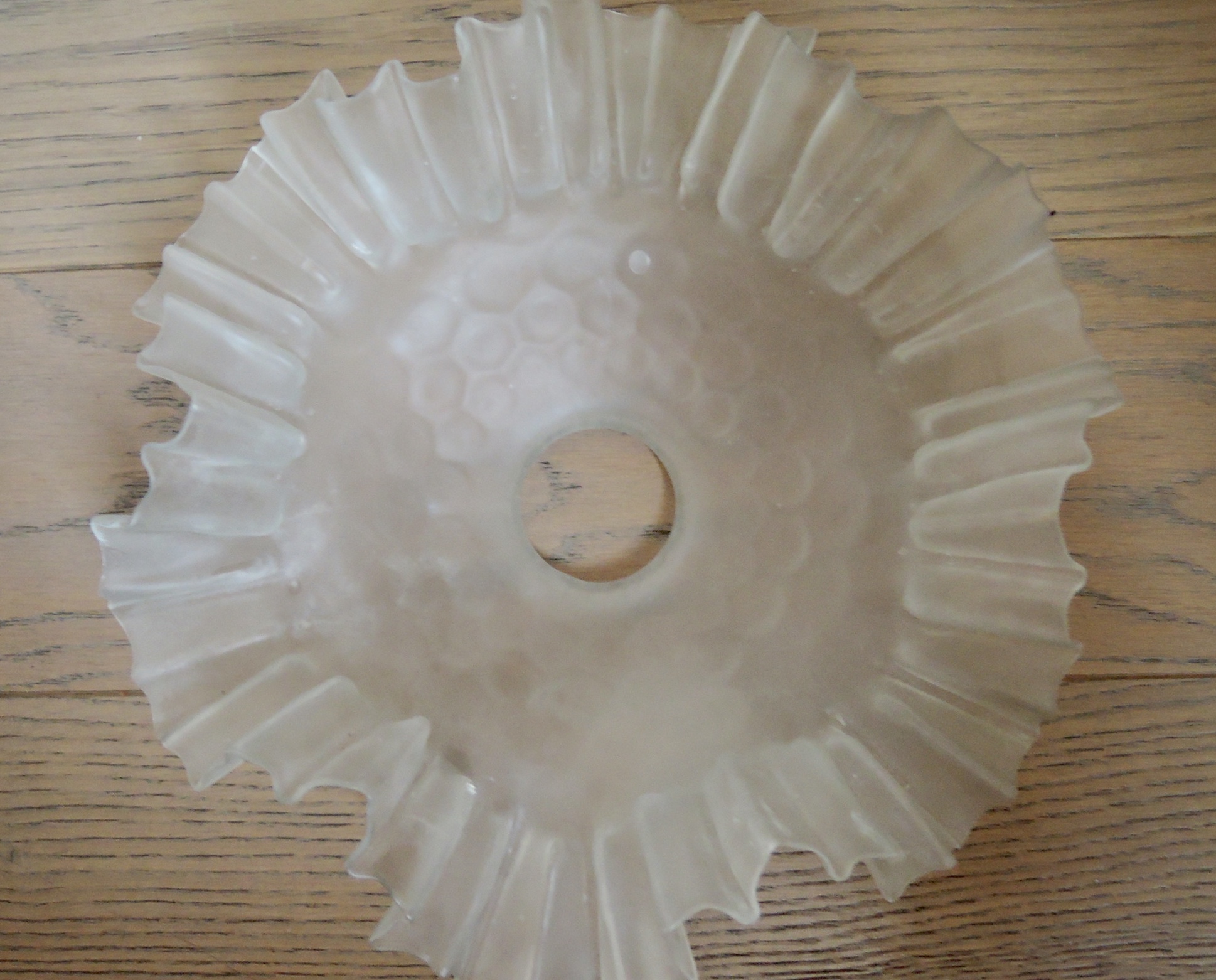 Suspension tulipe en verre dépoli 2